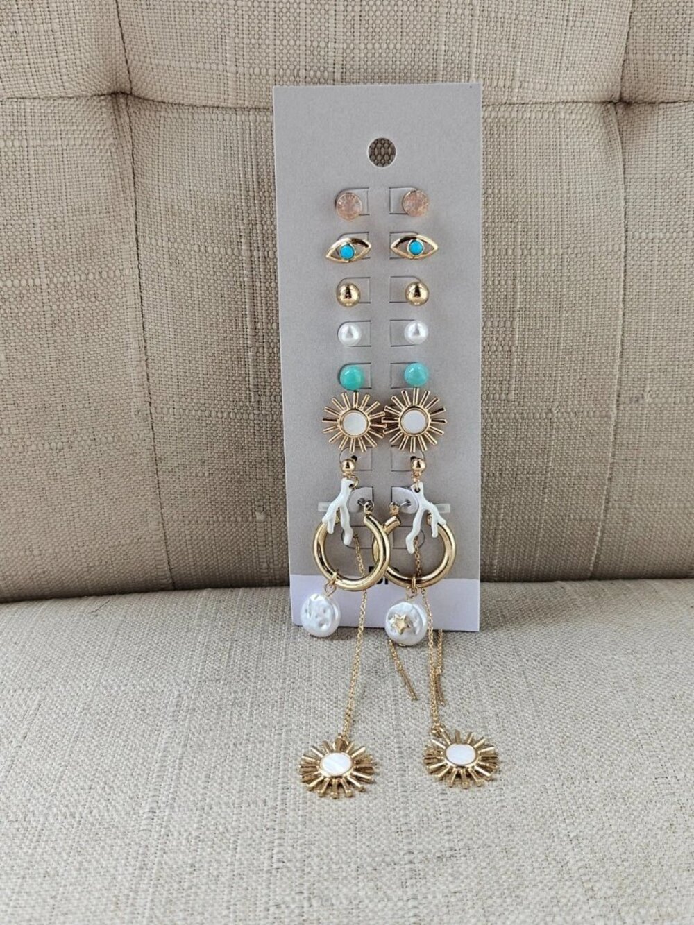 Nordstrom BP. Women Earrings Stud Set of 8 Fashion Jewelry Earrings NWT
